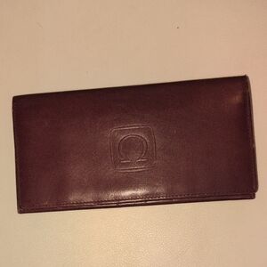 Omega Brown Leather Wallet